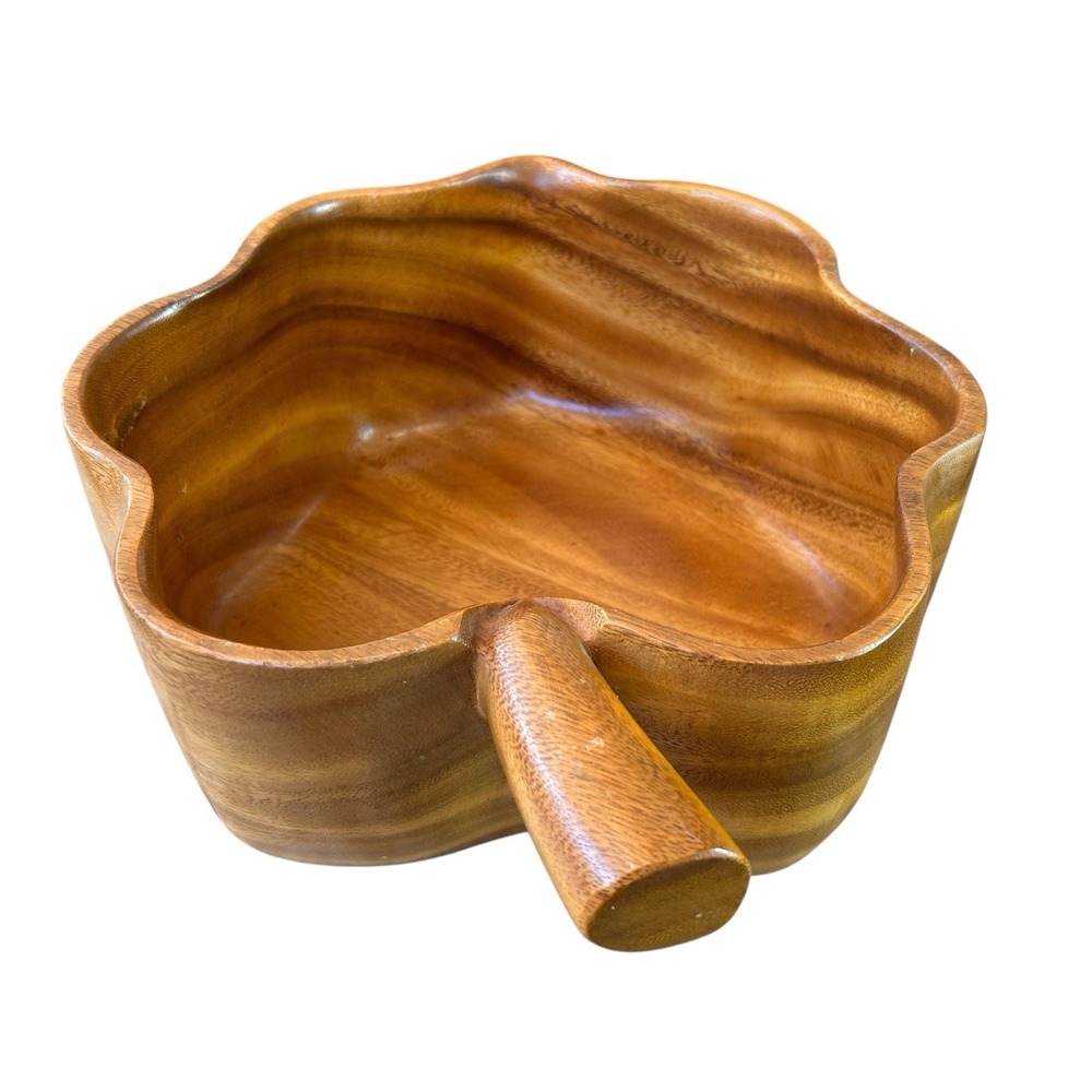 Woods Of Hawaii Monkey Pod Large Serving Bowl Luau Salad Party Boho‎ BBQ Retro